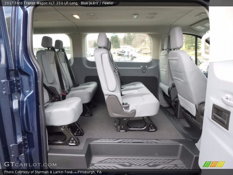  2017 Transit Wagon XLT 350 LR Long Pewter Interior
