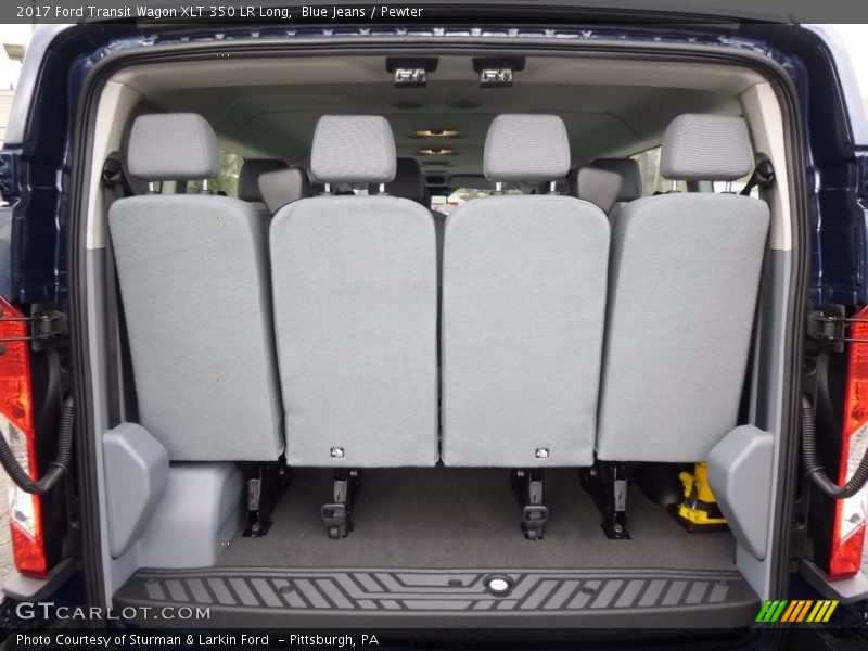 Blue Jeans / Pewter 2017 Ford Transit Wagon XLT 350 LR Long