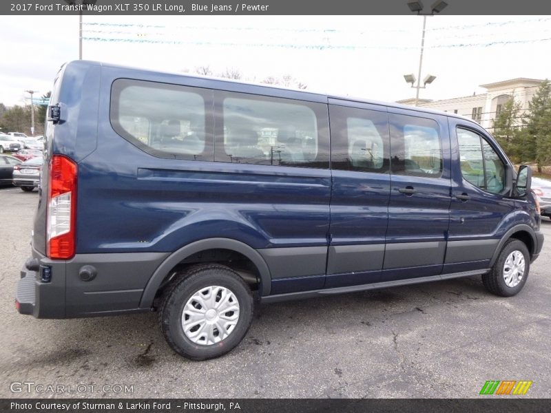Blue Jeans / Pewter 2017 Ford Transit Wagon XLT 350 LR Long