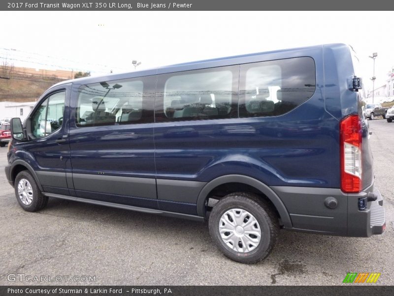 Blue Jeans / Pewter 2017 Ford Transit Wagon XLT 350 LR Long
