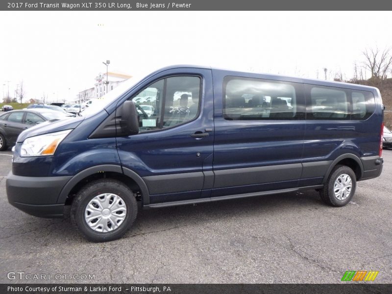  2017 Transit Wagon XLT 350 LR Long Blue Jeans