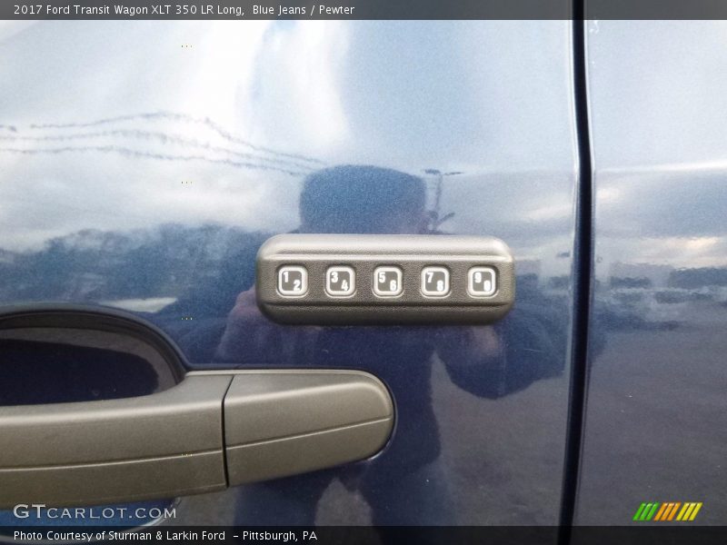 Blue Jeans / Pewter 2017 Ford Transit Wagon XLT 350 LR Long