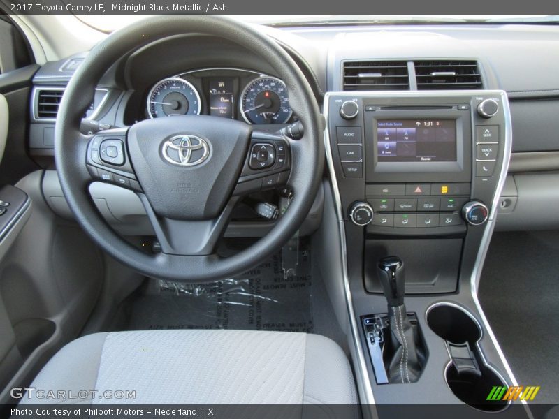 Midnight Black Metallic / Ash 2017 Toyota Camry LE