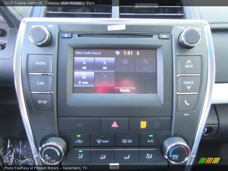 Celestial Silver Metallic / Black 2017 Toyota Camry SE