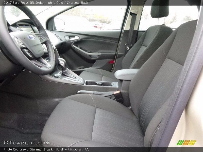White Gold / Charcoal Black 2017 Ford Focus SEL Sedan