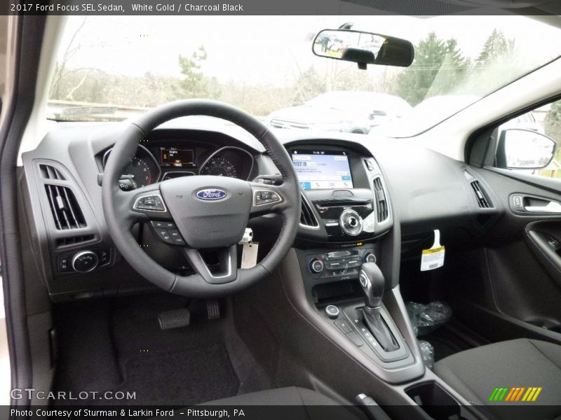  2017 Focus SEL Sedan Charcoal Black Interior