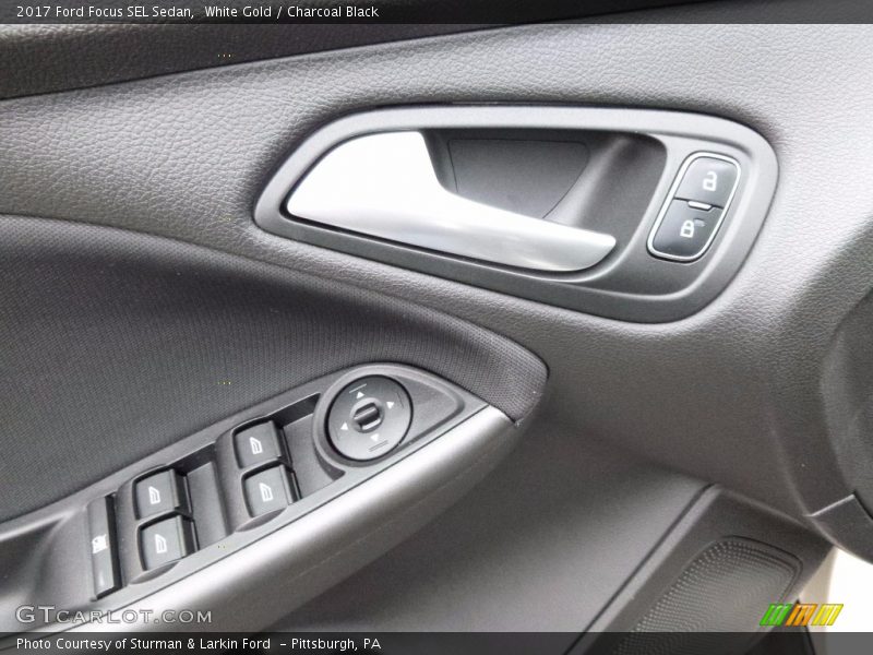White Gold / Charcoal Black 2017 Ford Focus SEL Sedan