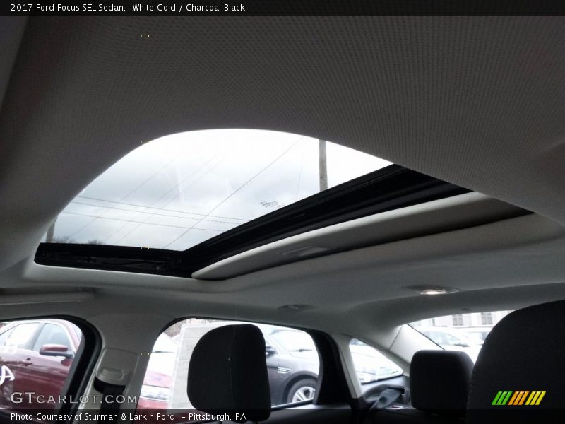 White Gold / Charcoal Black 2017 Ford Focus SEL Sedan