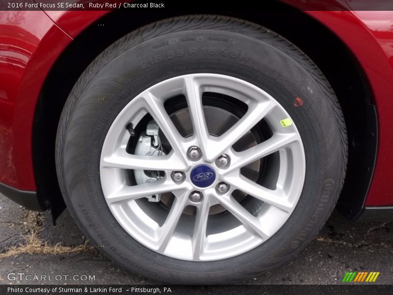 Ruby Red / Charcoal Black 2016 Ford Focus SE Sedan