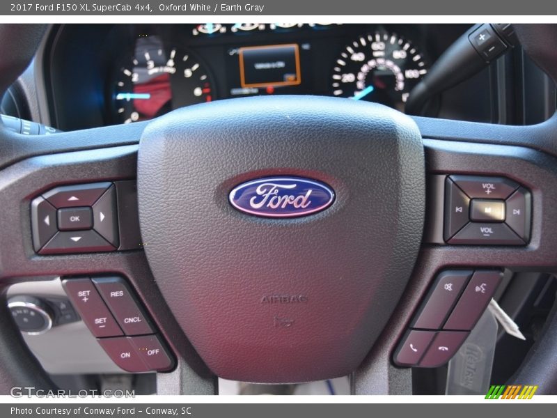 Oxford White / Earth Gray 2017 Ford F150 XL SuperCab 4x4