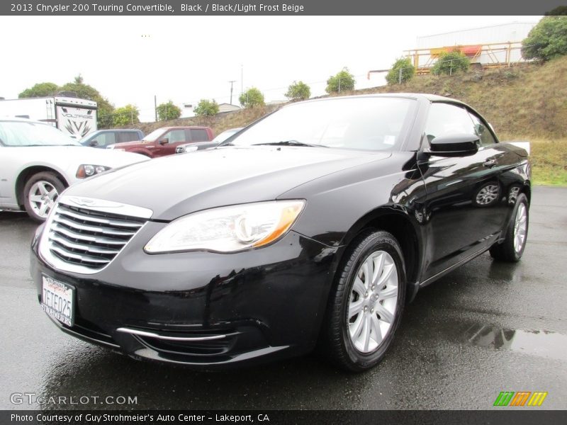 Black / Black/Light Frost Beige 2013 Chrysler 200 Touring Convertible