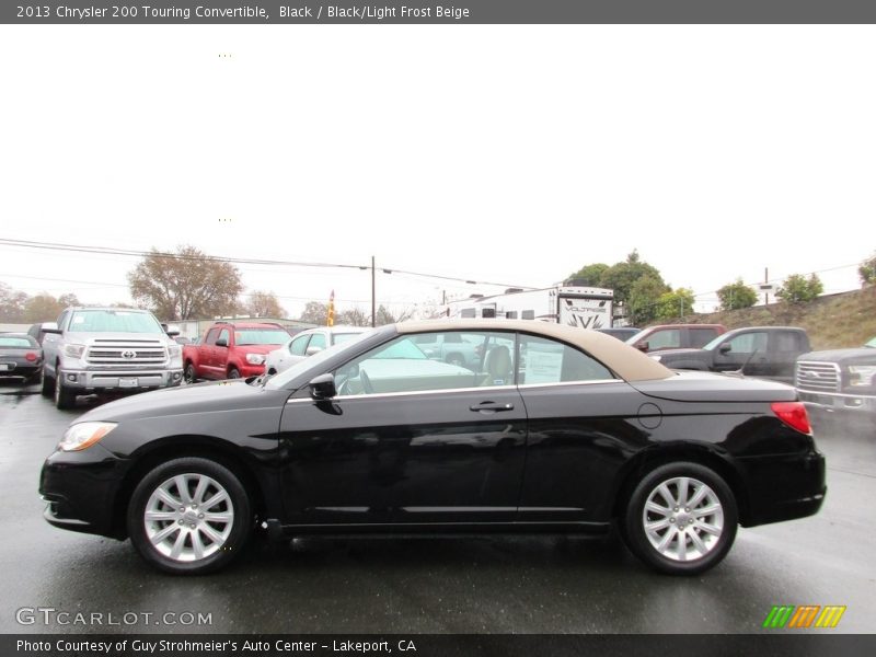 Black / Black/Light Frost Beige 2013 Chrysler 200 Touring Convertible