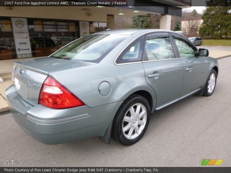 Titanium Green Metallic / Pebble 2007 Ford Five Hundred Limited AWD