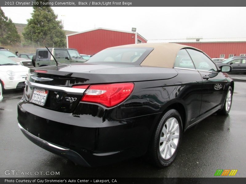 Black / Black/Light Frost Beige 2013 Chrysler 200 Touring Convertible