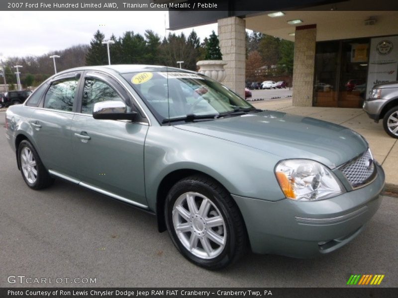 Titanium Green Metallic / Pebble 2007 Ford Five Hundred Limited AWD