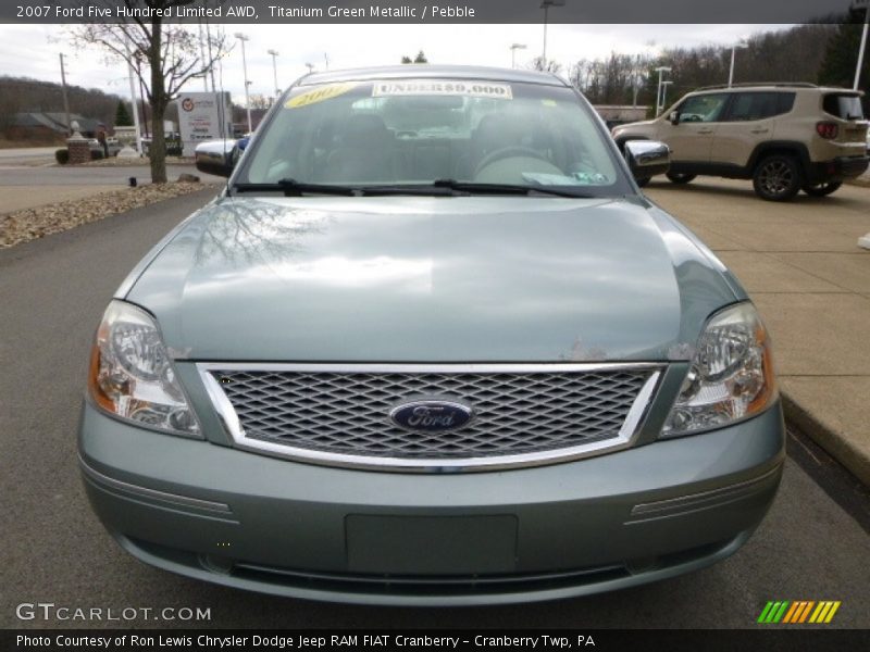 Titanium Green Metallic / Pebble 2007 Ford Five Hundred Limited AWD