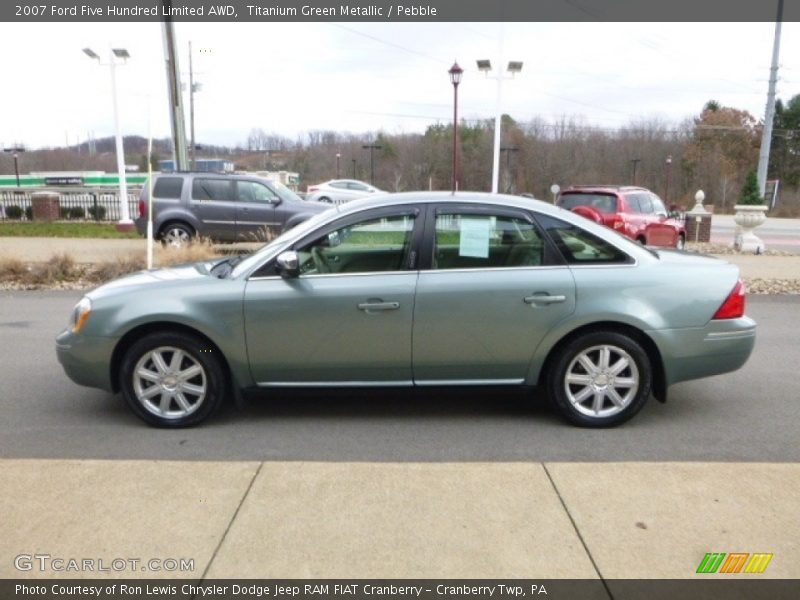 Titanium Green Metallic / Pebble 2007 Ford Five Hundred Limited AWD