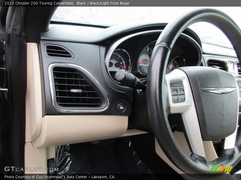 Black / Black/Light Frost Beige 2013 Chrysler 200 Touring Convertible