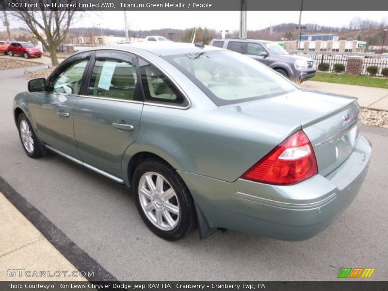 Titanium Green Metallic / Pebble 2007 Ford Five Hundred Limited AWD