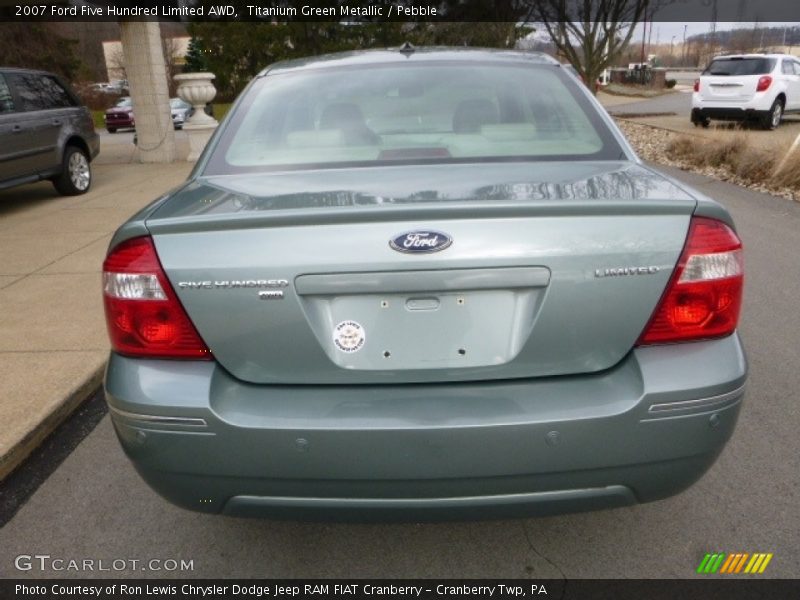 Titanium Green Metallic / Pebble 2007 Ford Five Hundred Limited AWD