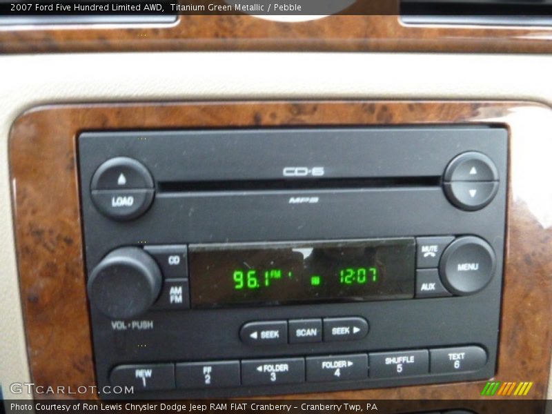 Titanium Green Metallic / Pebble 2007 Ford Five Hundred Limited AWD