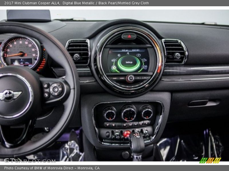 Digital Blue Metallic / Black Pearl/Mottled Grey Cloth 2017 Mini Clubman Cooper ALL4