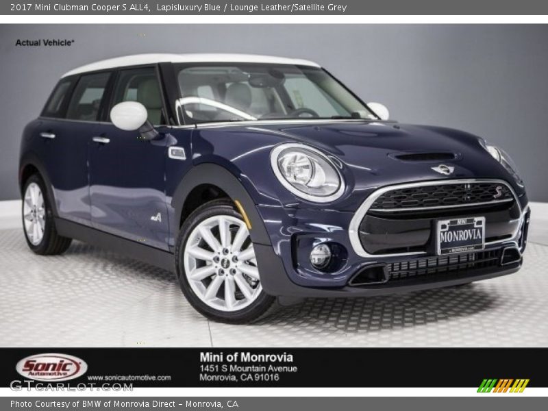 Lapisluxury Blue / Lounge Leather/Satellite Grey 2017 Mini Clubman Cooper S ALL4