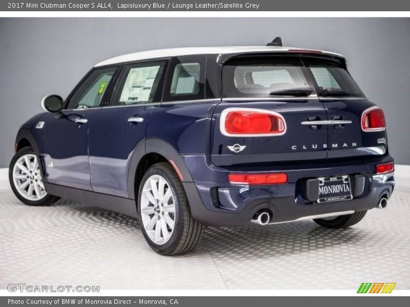 Lapisluxury Blue / Lounge Leather/Satellite Grey 2017 Mini Clubman Cooper S ALL4