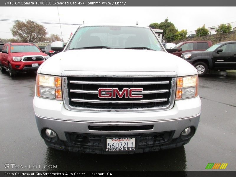 Summit White / Ebony 2013 GMC Sierra 1500 SLE Extended Cab 4x4
