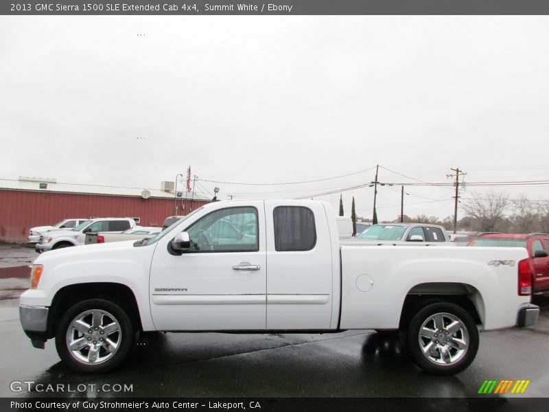 Summit White / Ebony 2013 GMC Sierra 1500 SLE Extended Cab 4x4