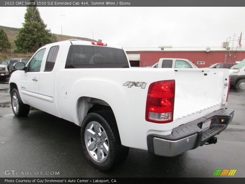 Summit White / Ebony 2013 GMC Sierra 1500 SLE Extended Cab 4x4