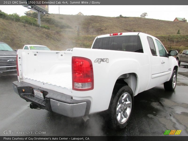 Summit White / Ebony 2013 GMC Sierra 1500 SLE Extended Cab 4x4