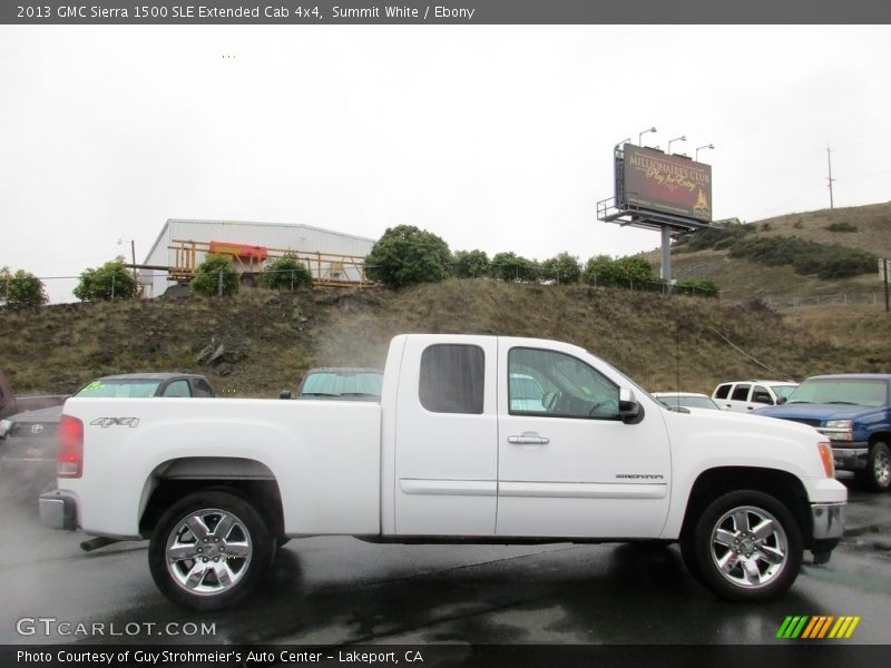 Summit White / Ebony 2013 GMC Sierra 1500 SLE Extended Cab 4x4