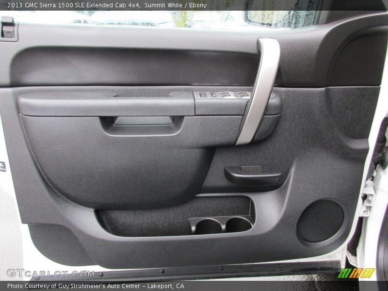 Summit White / Ebony 2013 GMC Sierra 1500 SLE Extended Cab 4x4