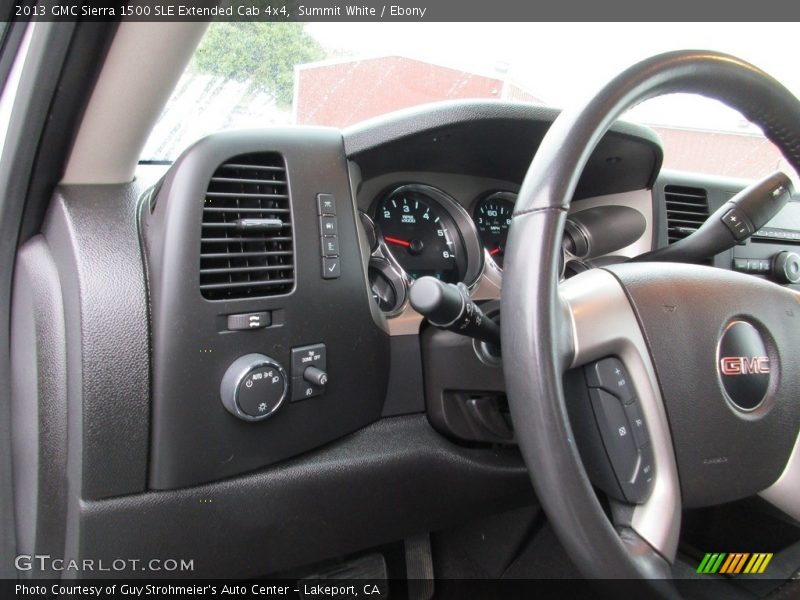 Summit White / Ebony 2013 GMC Sierra 1500 SLE Extended Cab 4x4