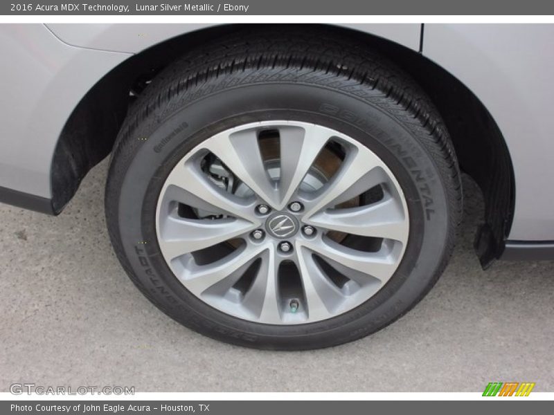 Lunar Silver Metallic / Ebony 2016 Acura MDX Technology