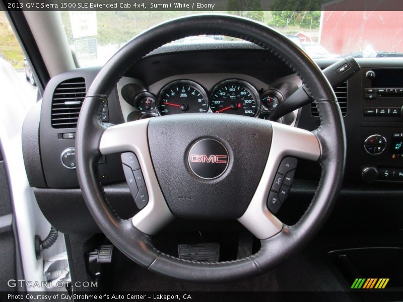 Summit White / Ebony 2013 GMC Sierra 1500 SLE Extended Cab 4x4