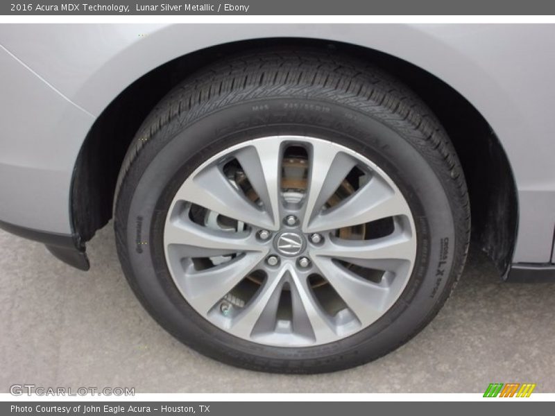 Lunar Silver Metallic / Ebony 2016 Acura MDX Technology
