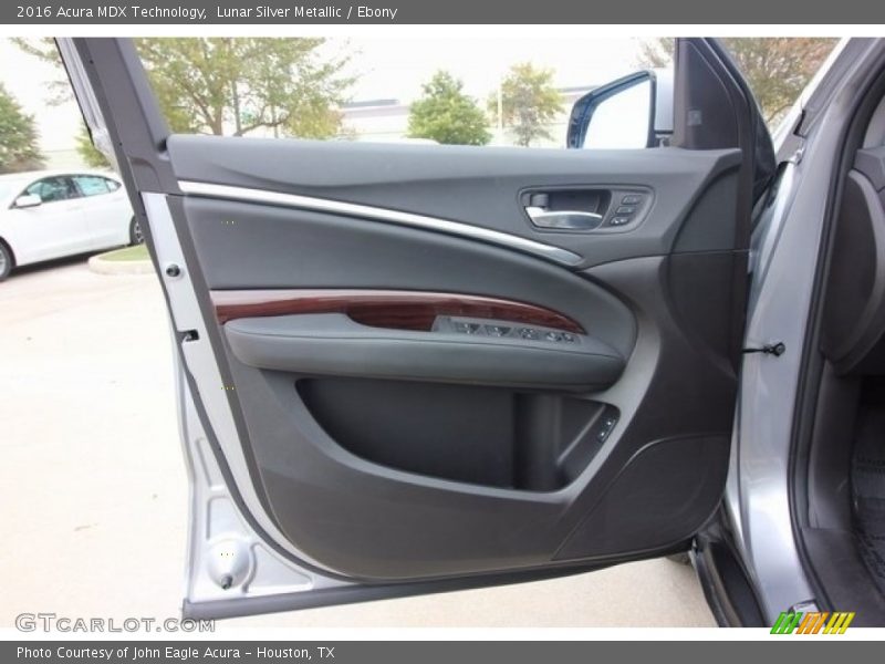 Lunar Silver Metallic / Ebony 2016 Acura MDX Technology