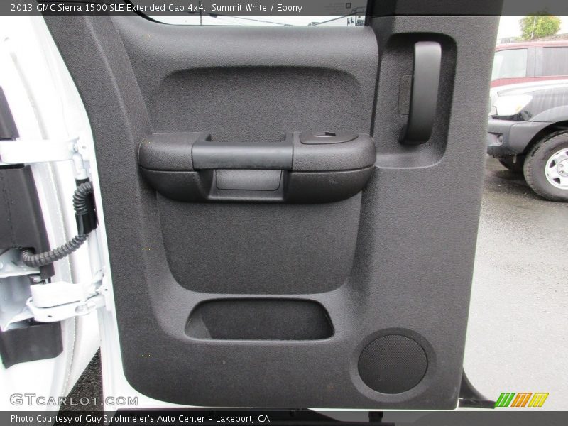 Summit White / Ebony 2013 GMC Sierra 1500 SLE Extended Cab 4x4