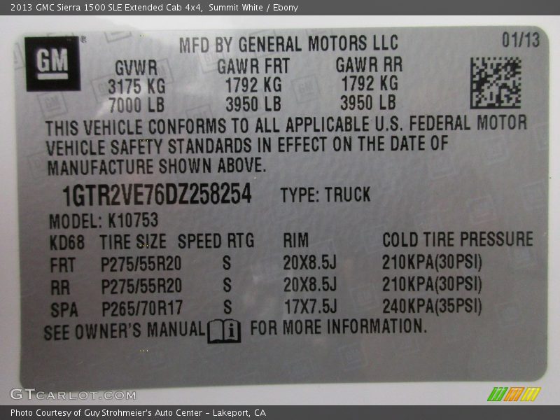 Summit White / Ebony 2013 GMC Sierra 1500 SLE Extended Cab 4x4