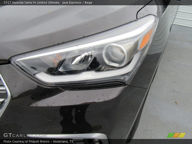 Java Espresso / Beige 2017 Hyundai Santa Fe Limited Ultimate