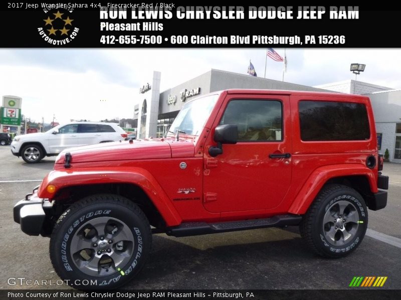 Firecracker Red / Black 2017 Jeep Wrangler Sahara 4x4