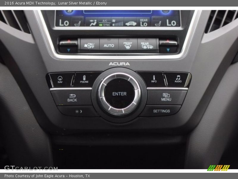 Lunar Silver Metallic / Ebony 2016 Acura MDX Technology