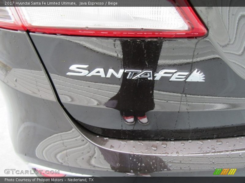 Java Espresso / Beige 2017 Hyundai Santa Fe Limited Ultimate