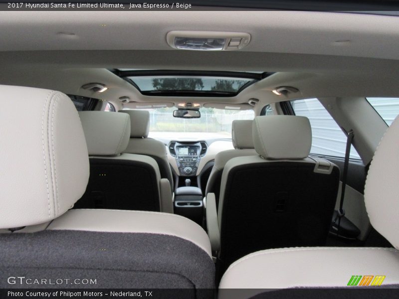 Java Espresso / Beige 2017 Hyundai Santa Fe Limited Ultimate