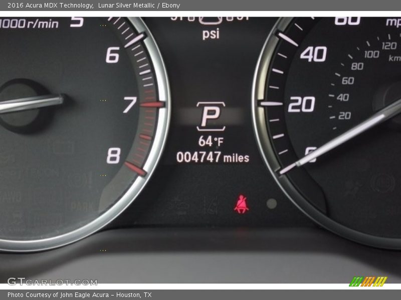 Lunar Silver Metallic / Ebony 2016 Acura MDX Technology
