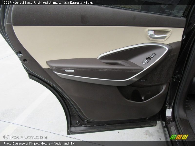 Java Espresso / Beige 2017 Hyundai Santa Fe Limited Ultimate