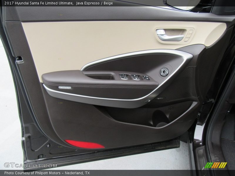 Java Espresso / Beige 2017 Hyundai Santa Fe Limited Ultimate