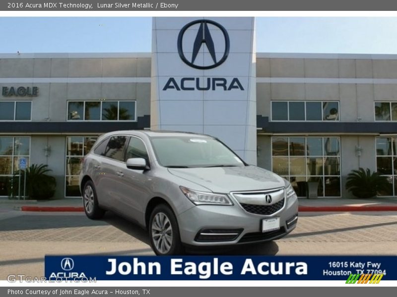 Lunar Silver Metallic / Ebony 2016 Acura MDX Technology